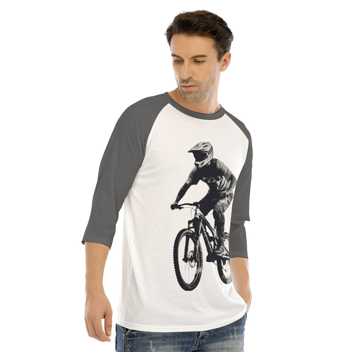 All-Over Print Men's O-neck Raglan Sleeve T-shirt