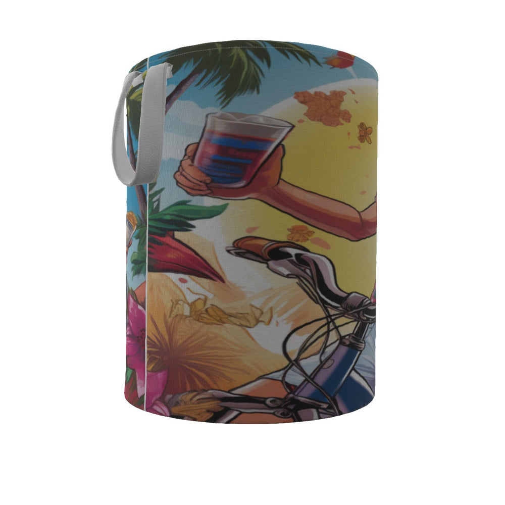 All-Over Print Foldable Laundry Basket