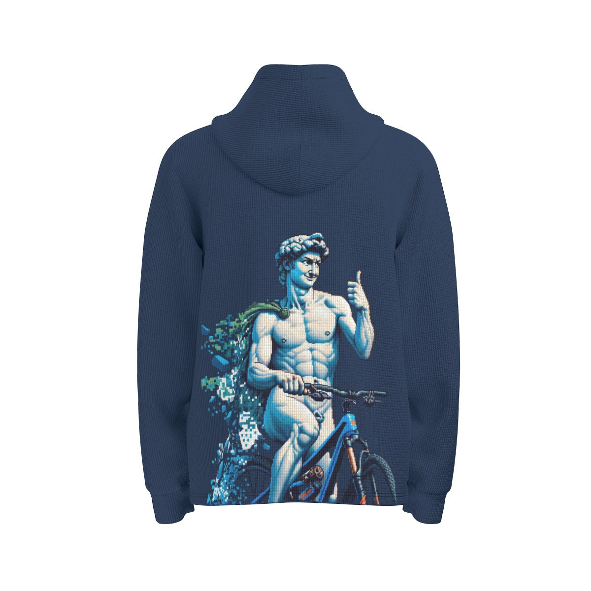 All-Over Print Men's Half  Button Hoodie