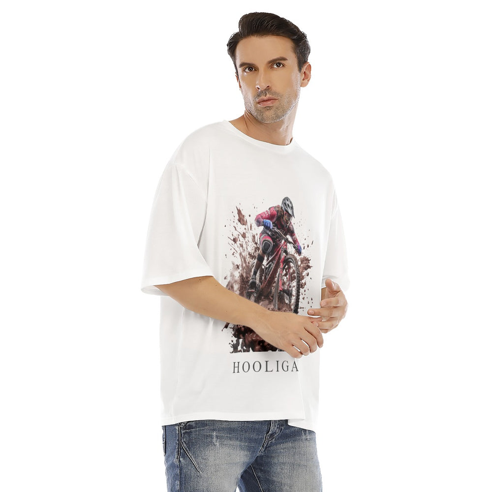 All-Over Print Men's Drop Shoulder T-shirt With Short Sleeve