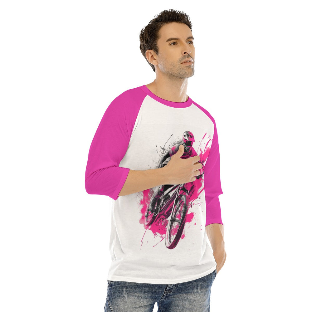 All-Over Print Men's O-neck Raglan Sleeve T-shirt