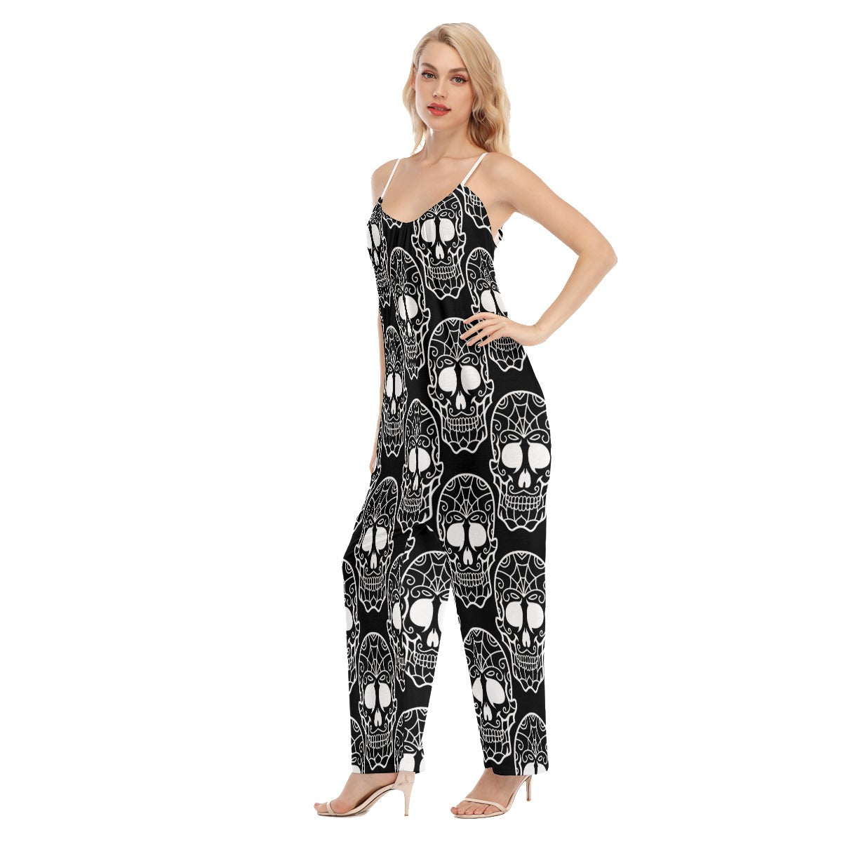 All-Over Print Women's Loose Cami Jumpsuit