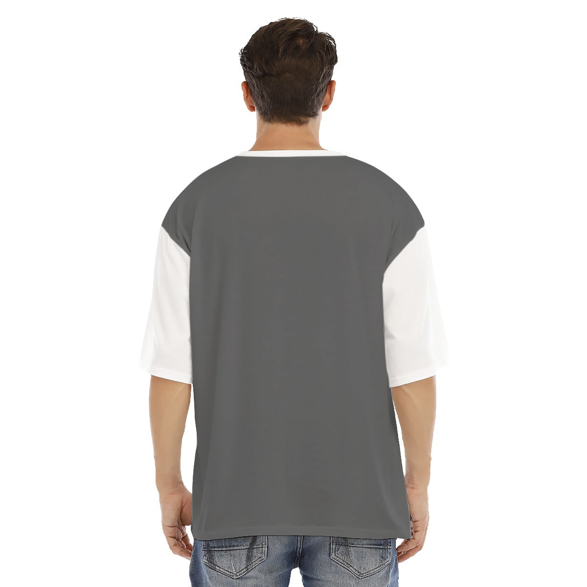 All-Over Print Men's Drop Shoulder T-shirt With Short Sleeve