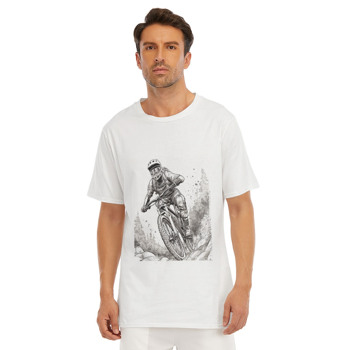 All-Over Print Men's O-Neck T-Shirt | 190GSM Cotton