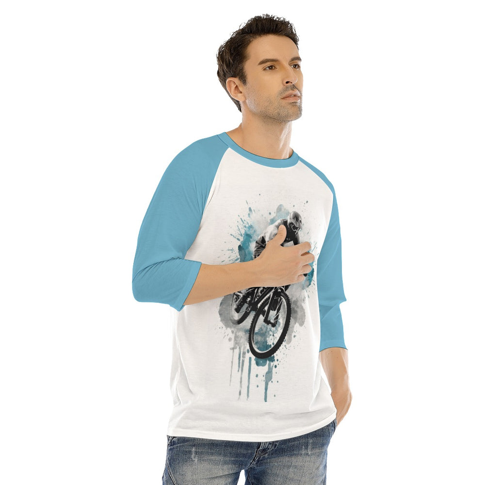 All-Over Print Men's O-neck Raglan Sleeve T-shirt