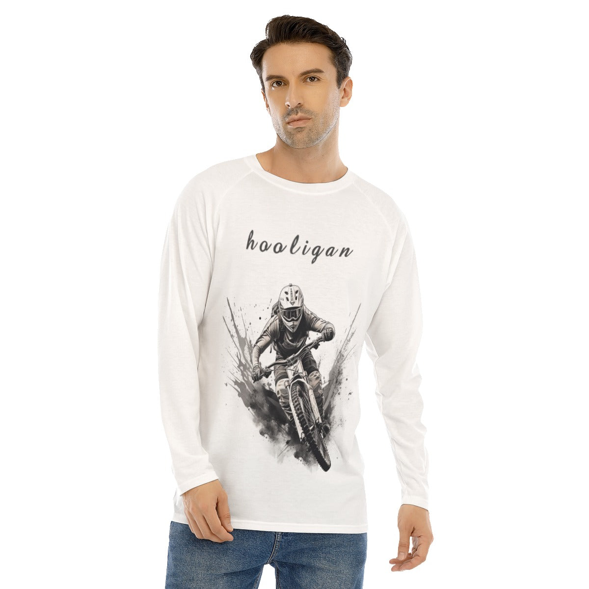 All-Over Print Men's Long Sleeve T-shirt With Raglan Sleeve