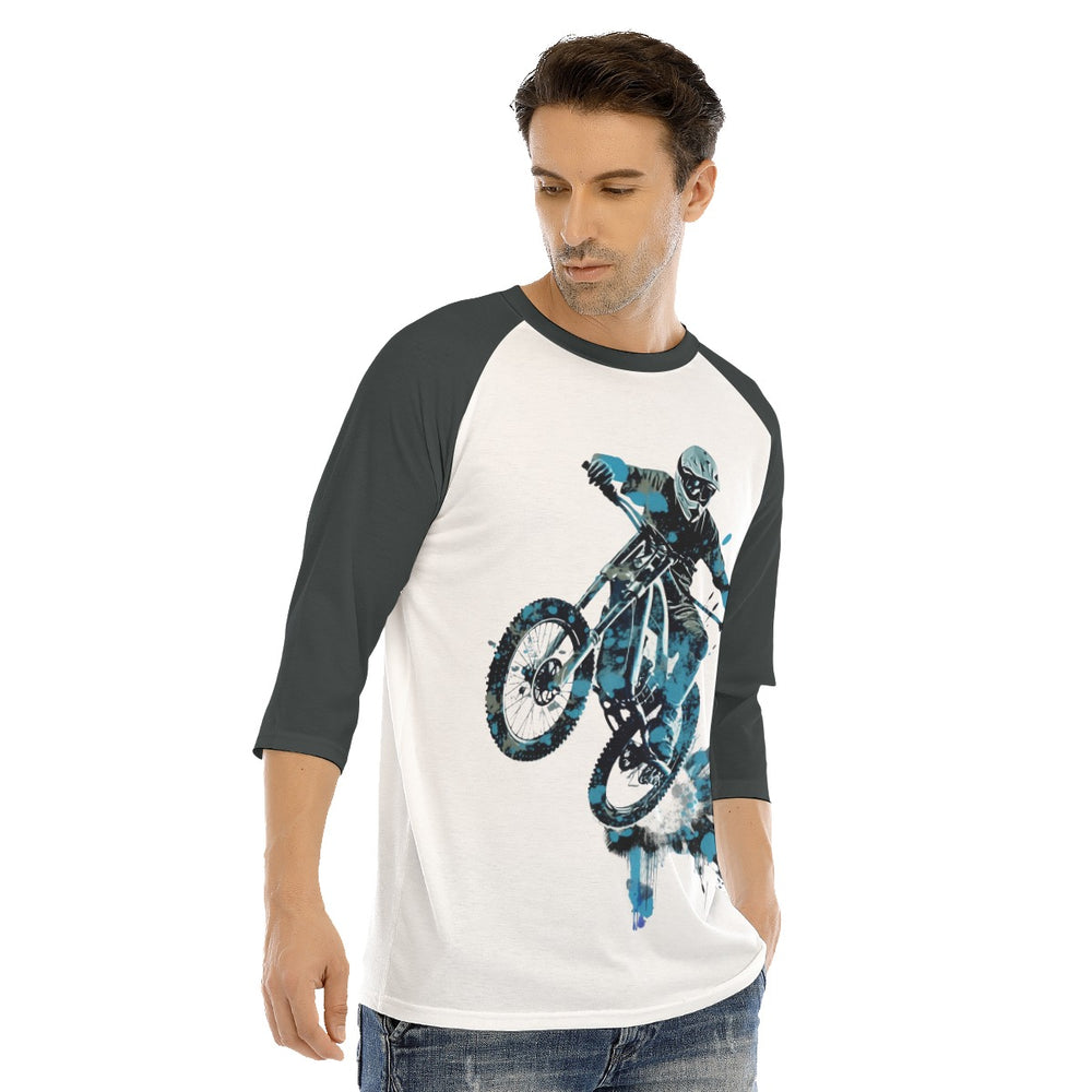 All-Over Print Men's O-neck Raglan Sleeve T-shirt