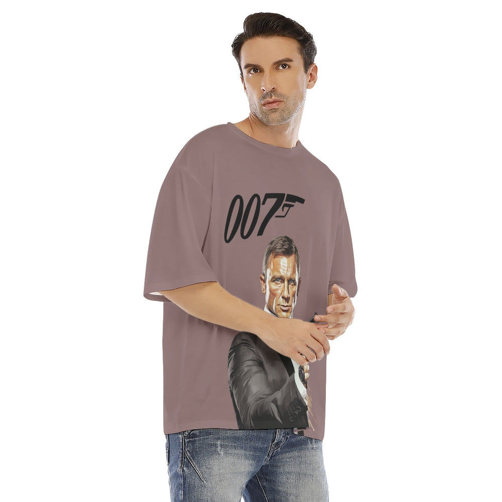 All-Over Print Men's Drop Shoulder T-shirt With Short Sleeve