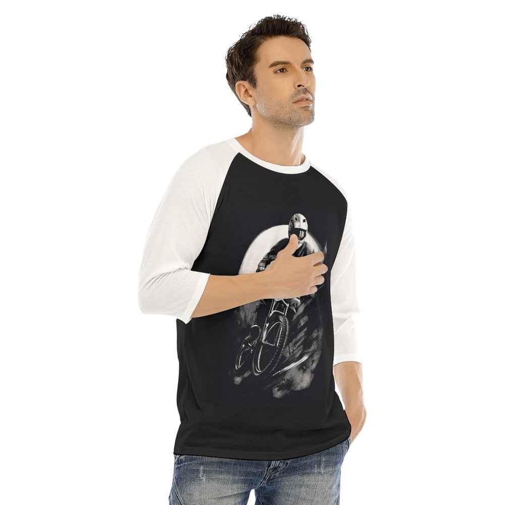 All-Over Print Men's O-neck Raglan Sleeve T-shirt