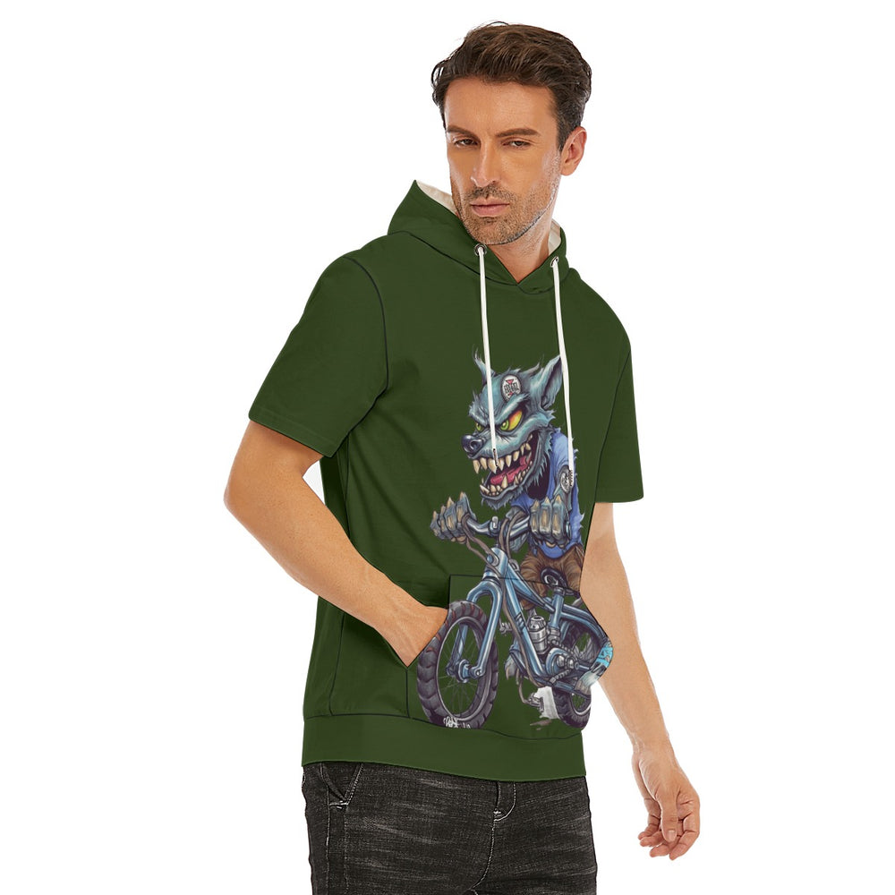 All-Over Print Men's T-Shirt With Hood | 190GSM Cotton