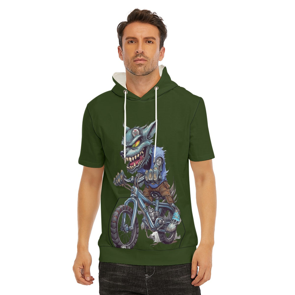 All-Over Print Men's T-Shirt With Hood | 190GSM Cotton