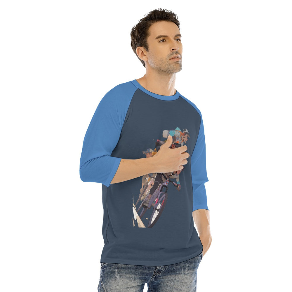 All-Over Print Men's O-neck Raglan Sleeve T-shirt