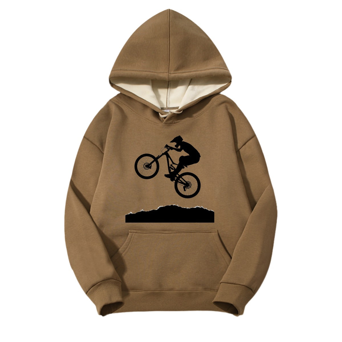 Men's Fleece-lined Hooded Sweatshirt