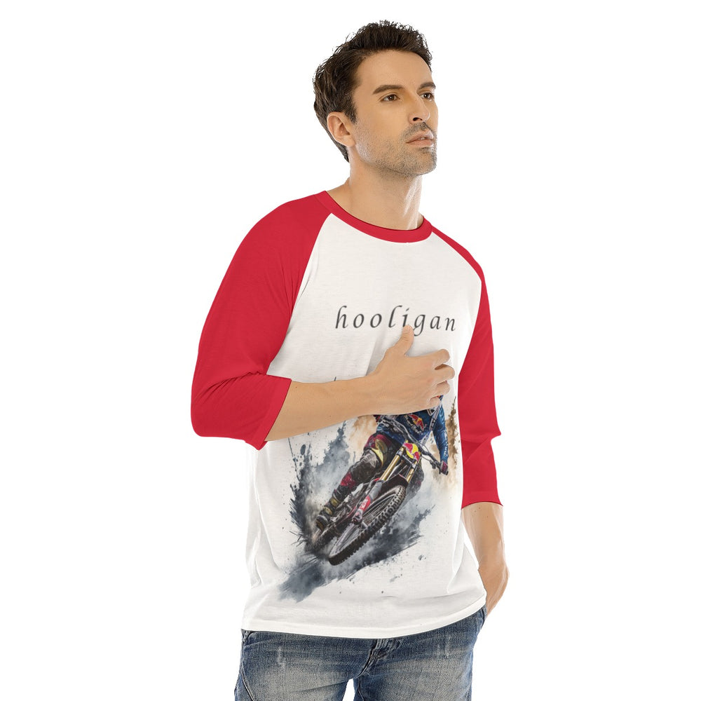All-Over Print Men's O-neck Raglan Sleeve T-shirt