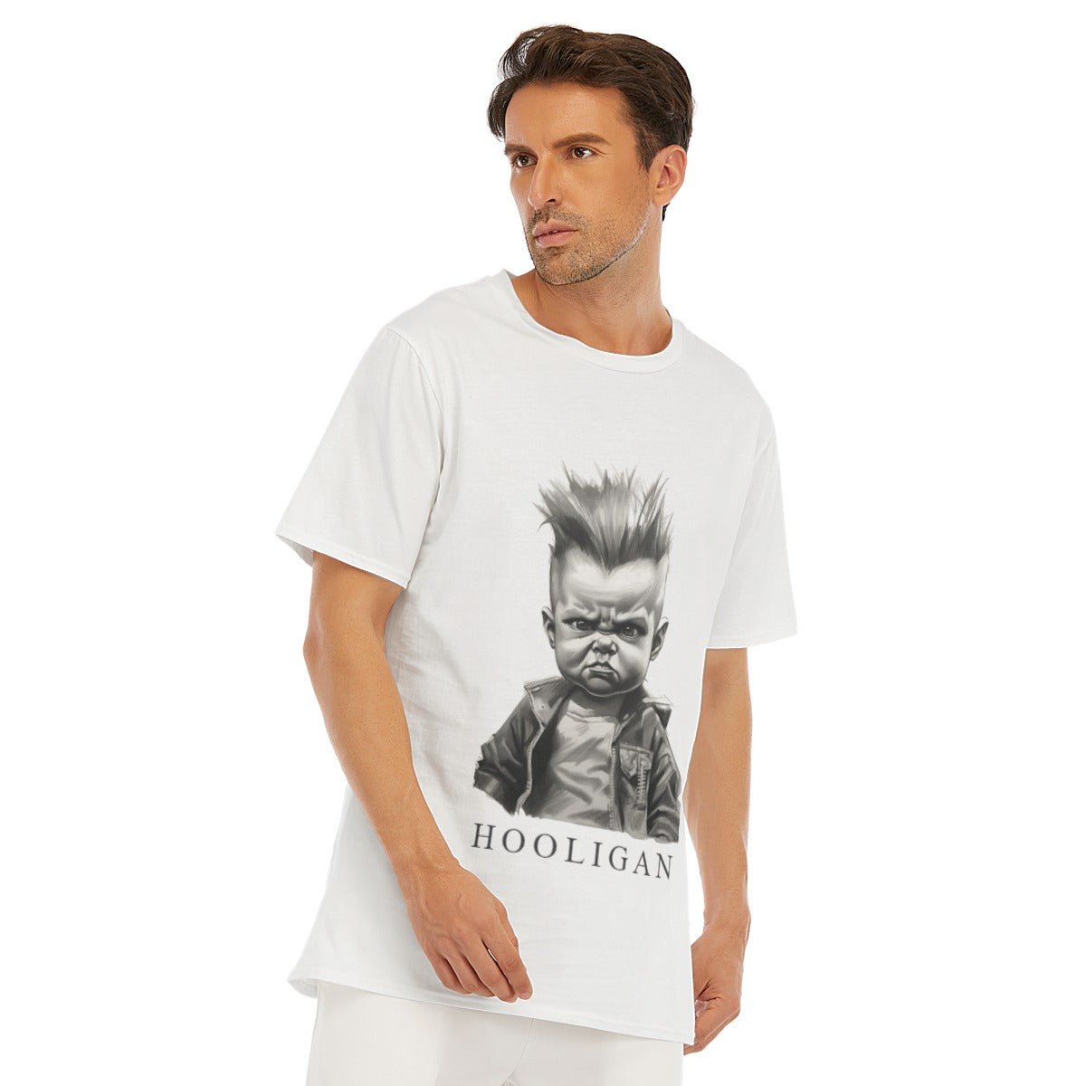 All-Over Print Men's O-Neck T-Shirt | 190GSM Cotton