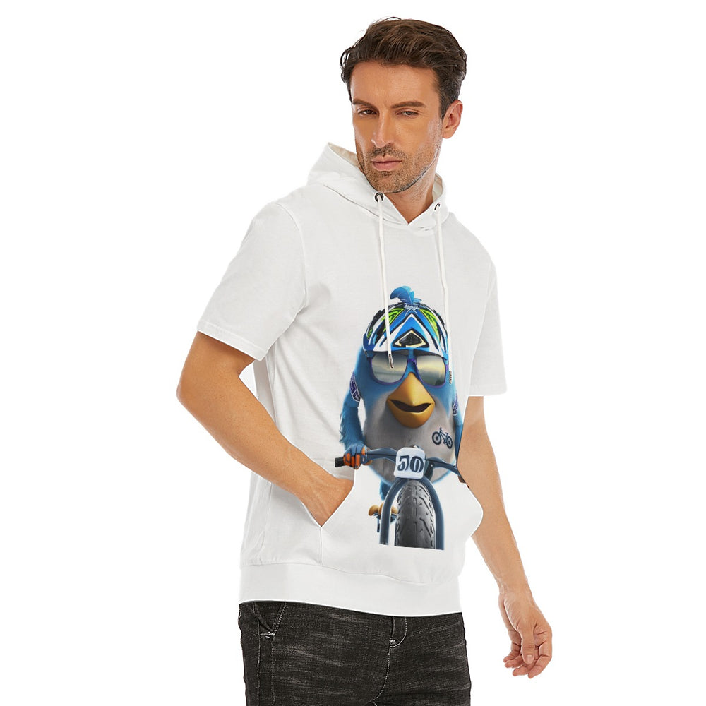 All-Over Print Men's T-Shirt With Hood | 190GSM Cotton