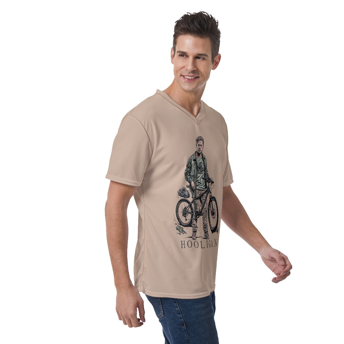 All-Over Print Men's V-Neck T-Shirt