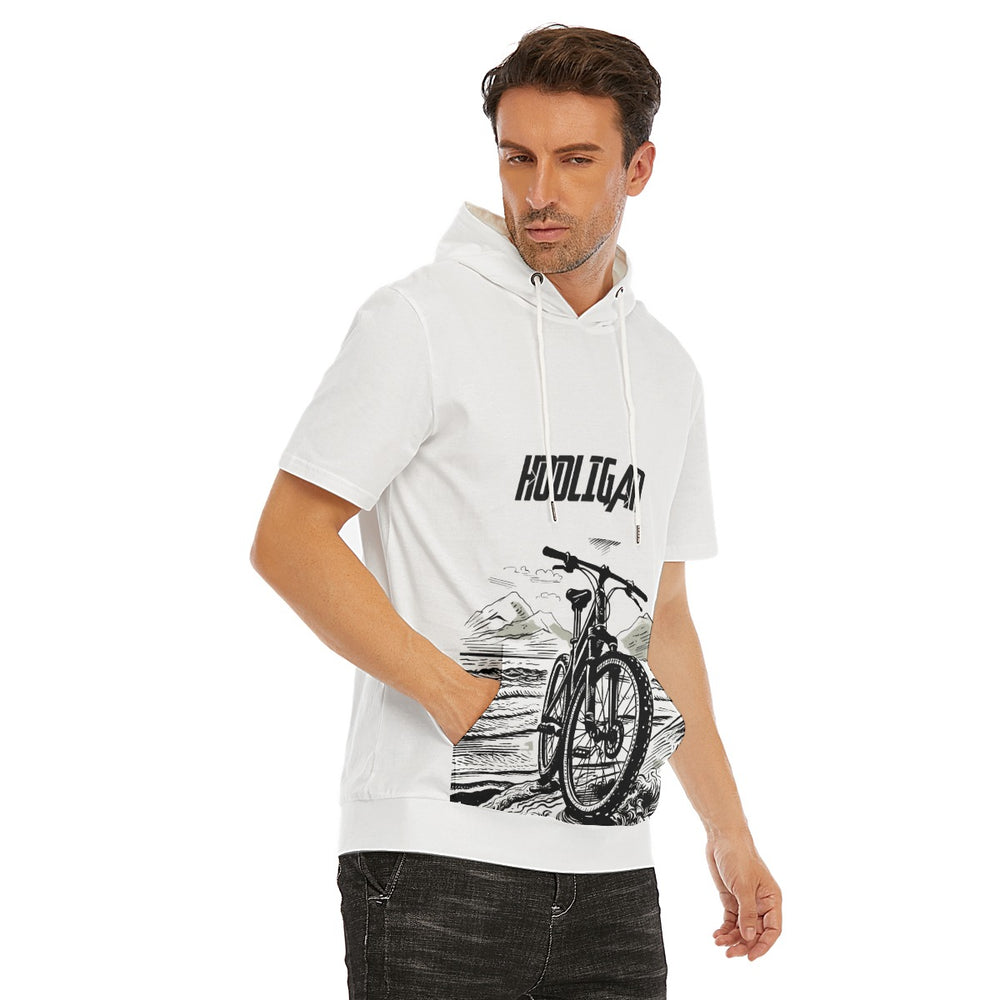 All-Over Print Men's T-Shirt With Hood | 190GSM Cotton