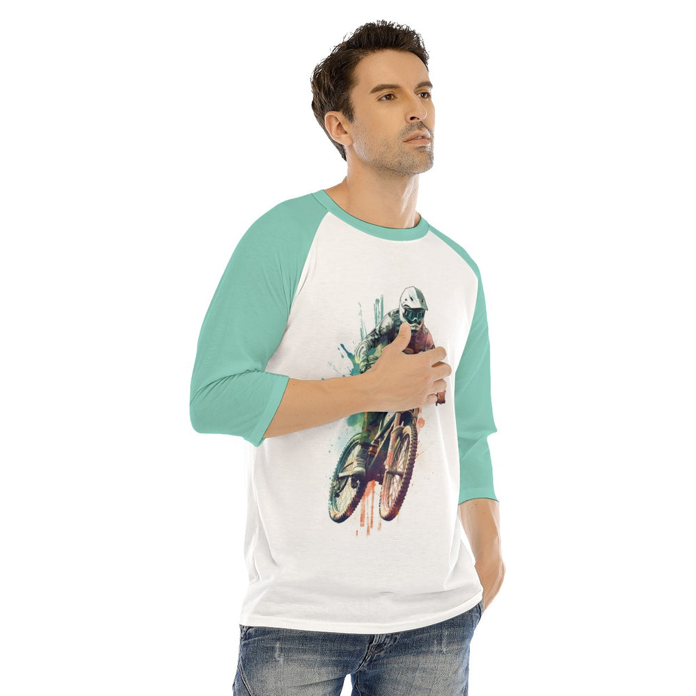 All-Over Print Men's O-neck Raglan Sleeve T-shirt