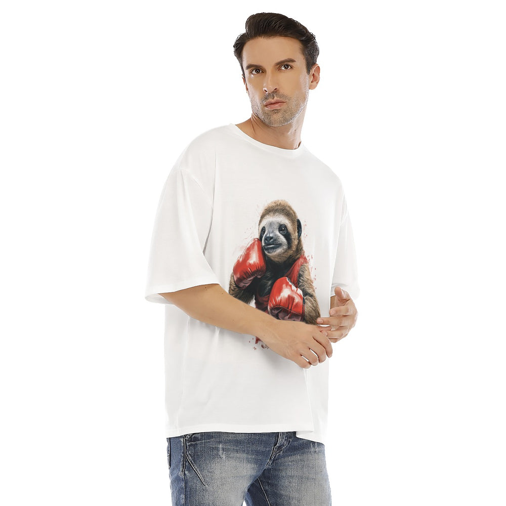 All-Over Print Men's Drop Shoulder T-shirt With Short Sleeve