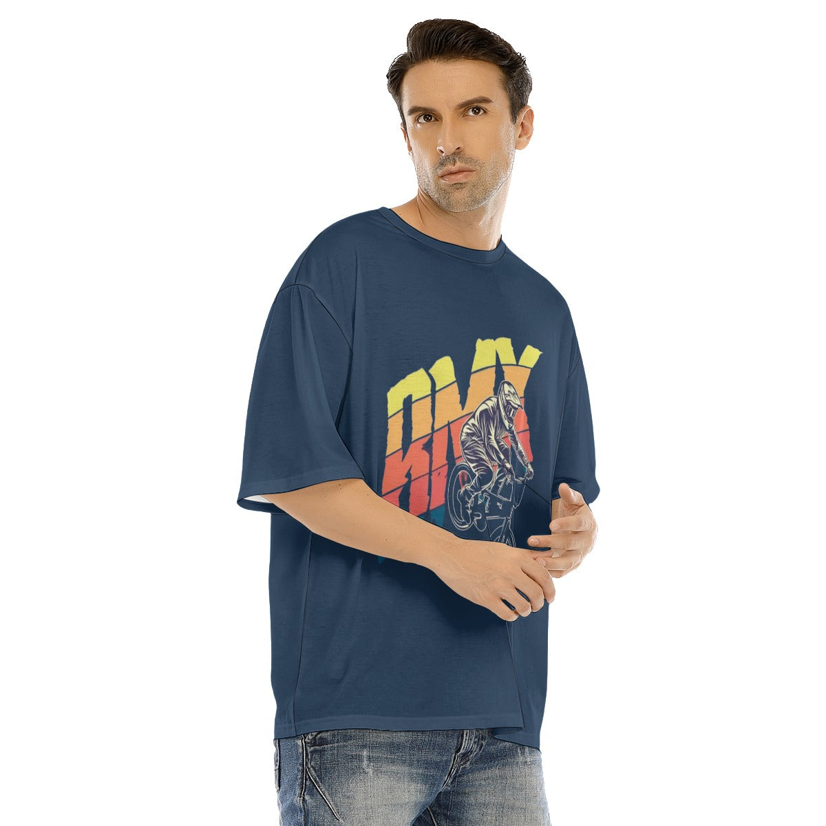 All-Over Print Men's O-neck T-shirt With Half Sleeve