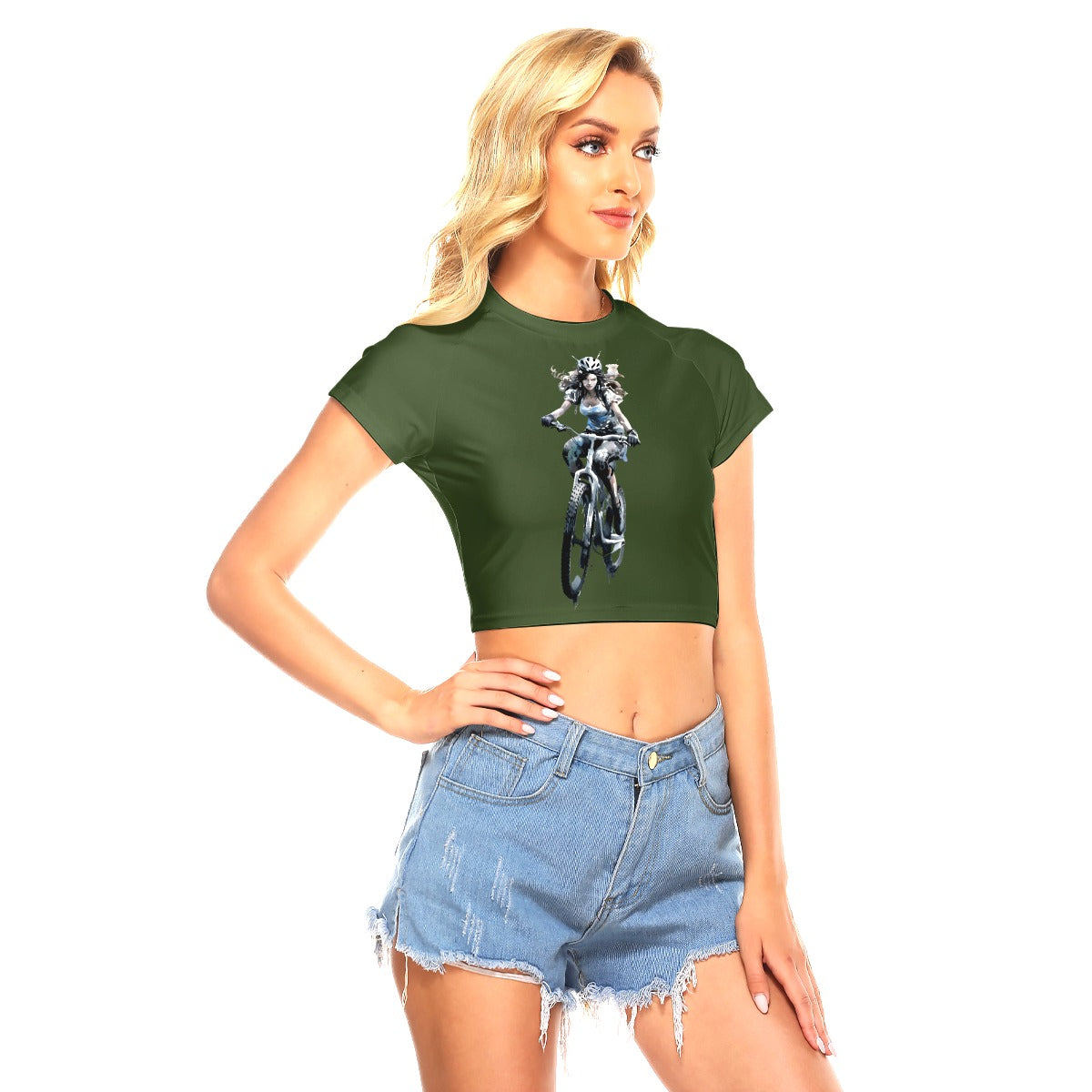 All-Over Print Women's Raglan Cropped T-shirt