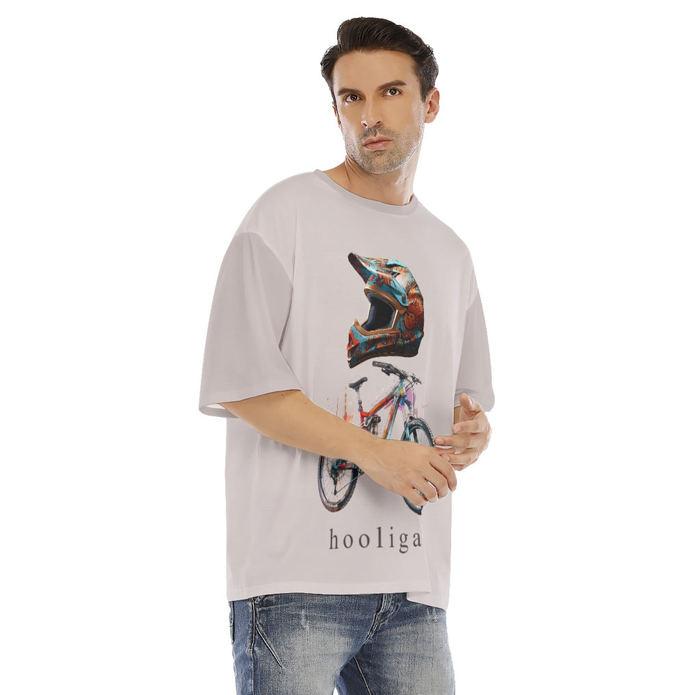 All-Over Print Men's Drop Shoulder T-shirt With Short Sleeve