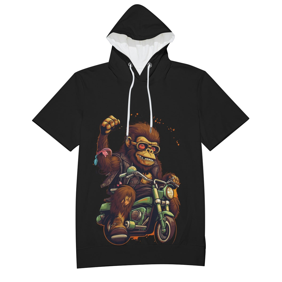 All-Over Print Men's T-Shirt With Hood | 190GSM Cotton