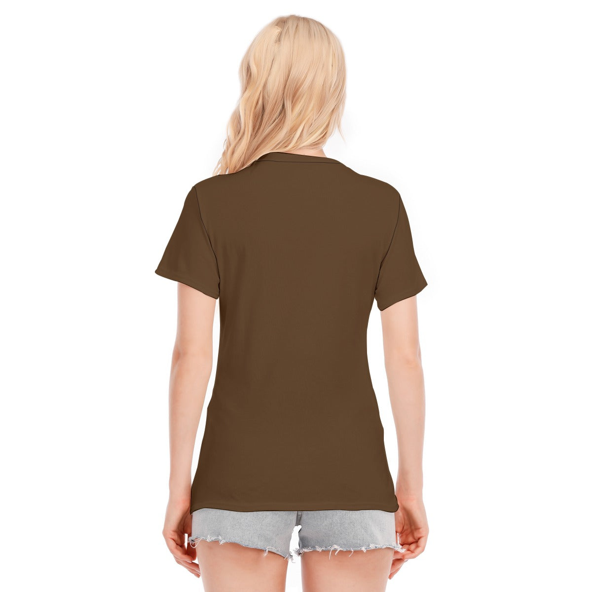 All-Over Print Women's Round Neck T-Shirt | 190GSM Cotton