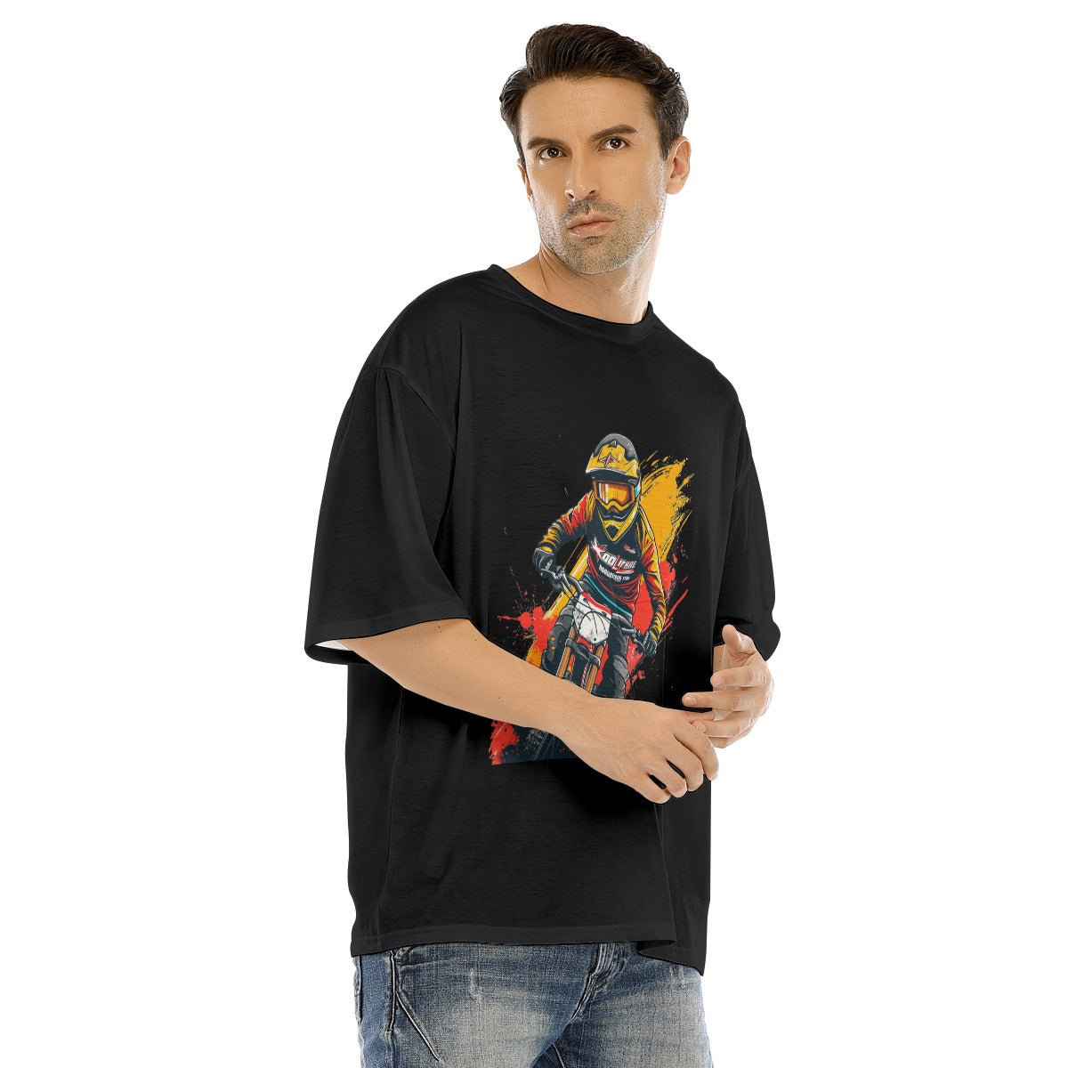 All-Over Print Men's O-neck T-shirt With Half Sleeve