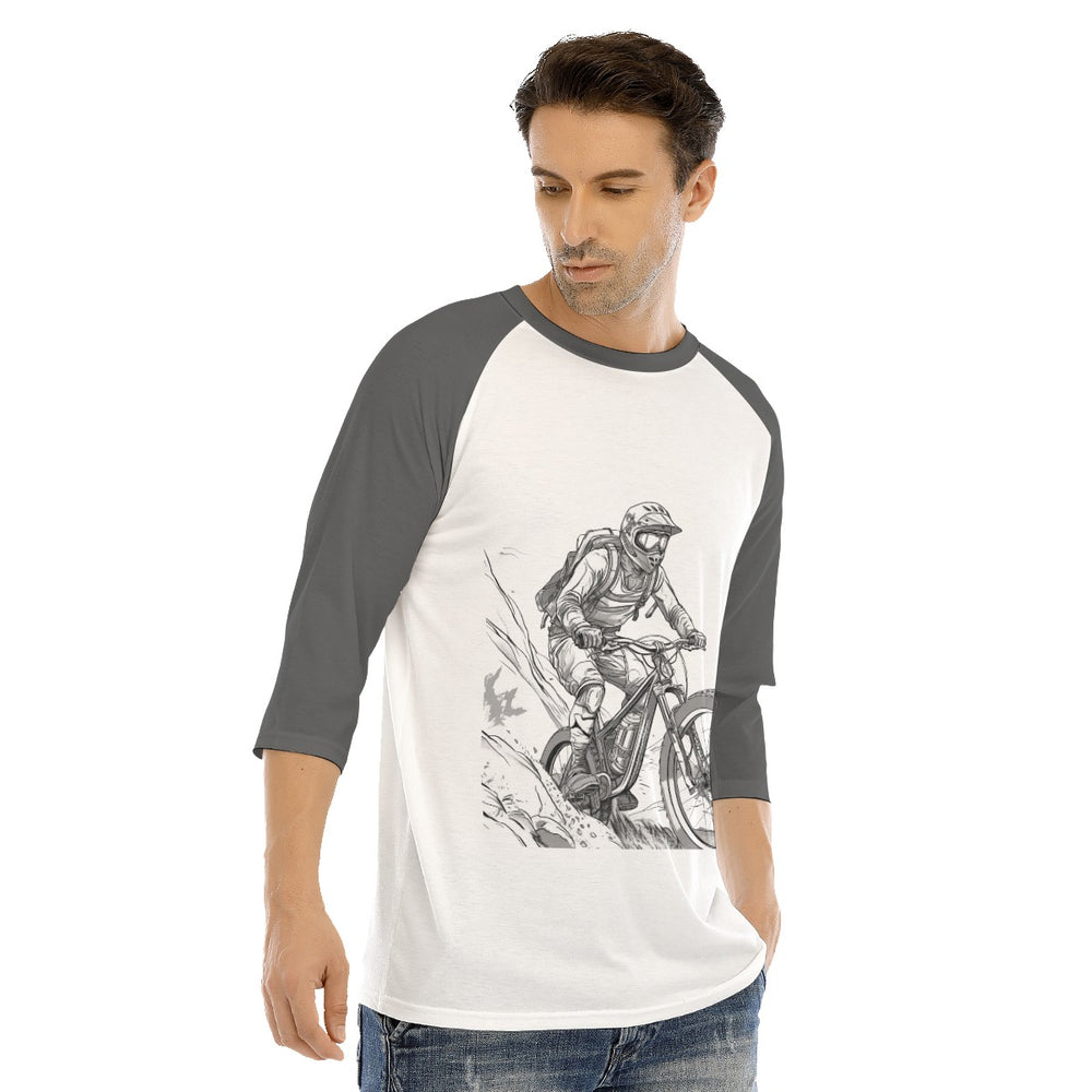 All-Over Print Men's O-neck Raglan Sleeve T-shirt