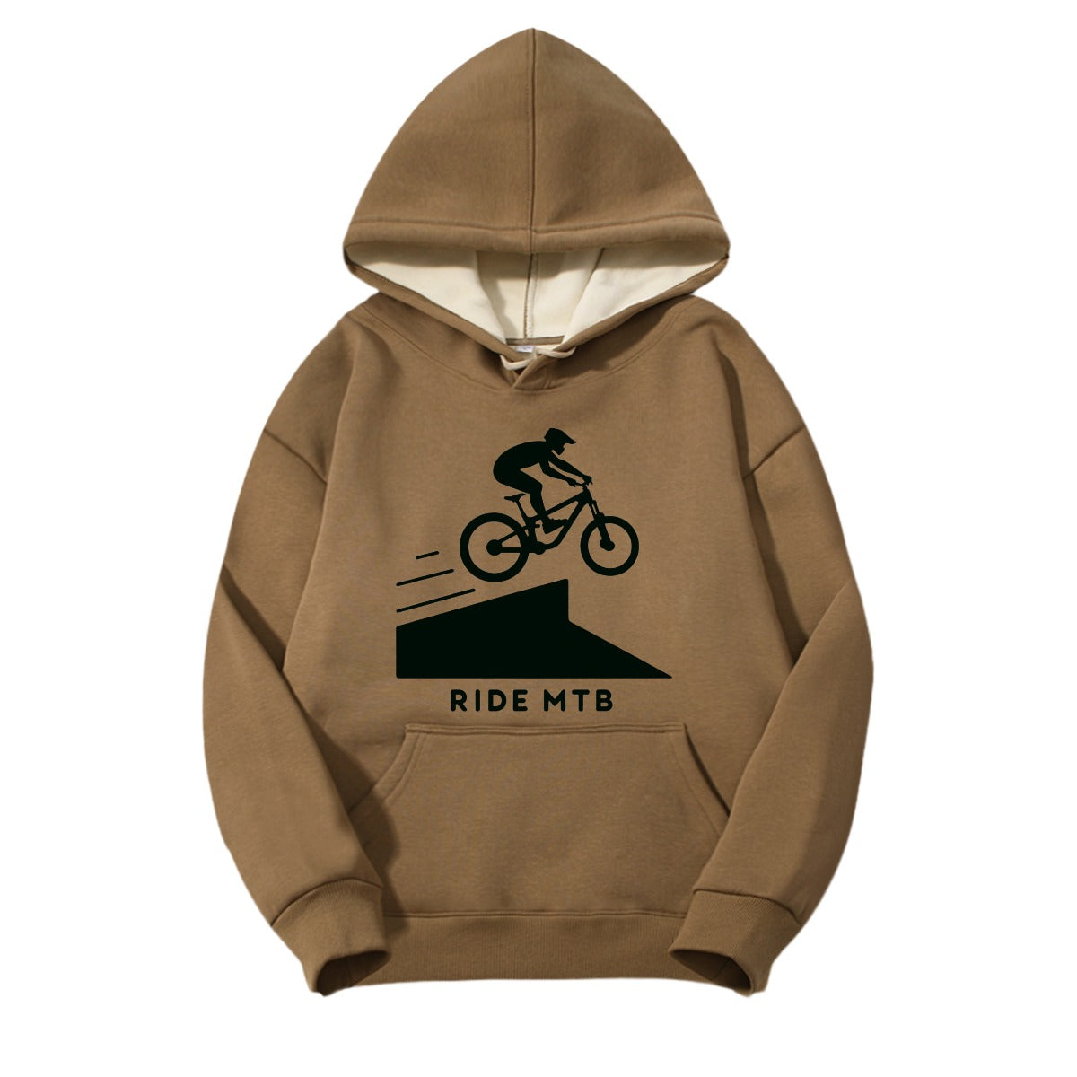 Men's Fleece-lined Hooded Sweatshirt