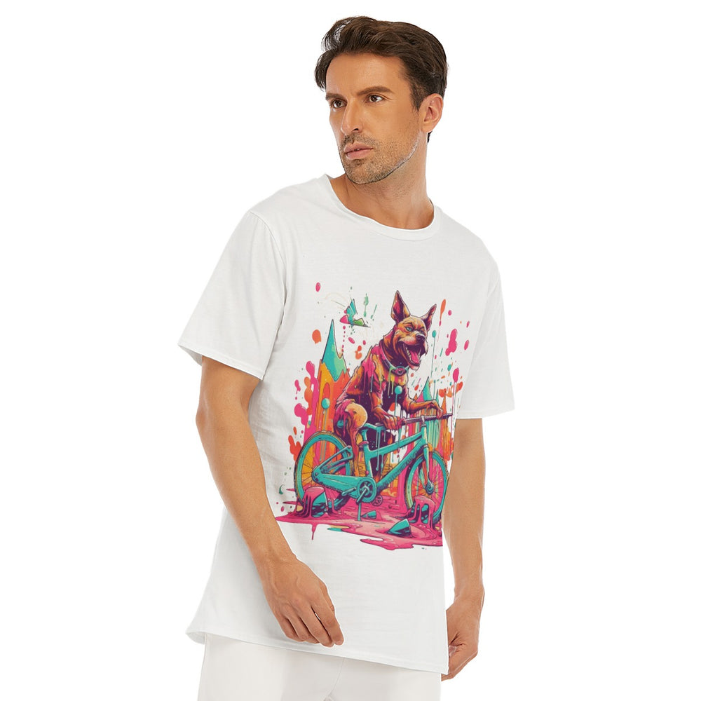 All-Over Print Men's O-Neck T-Shirt | 190GSM Cotton