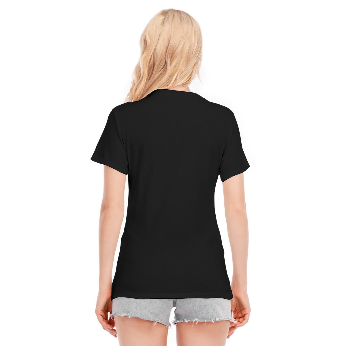 All-Over Print Women's Round Neck T-Shirt | 190GSM Cotton