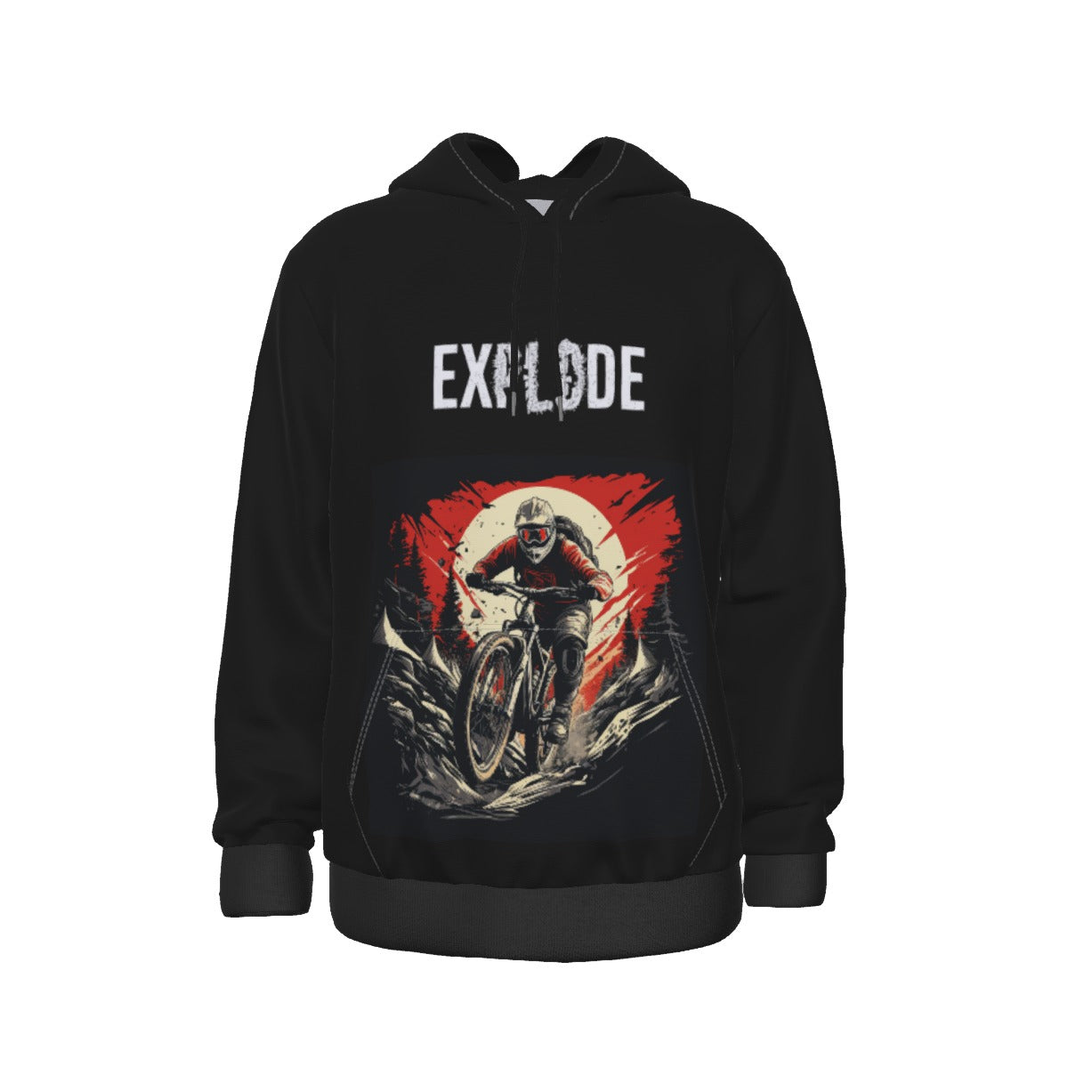 All-Over Print Men's Thicken Pullover Hoodie