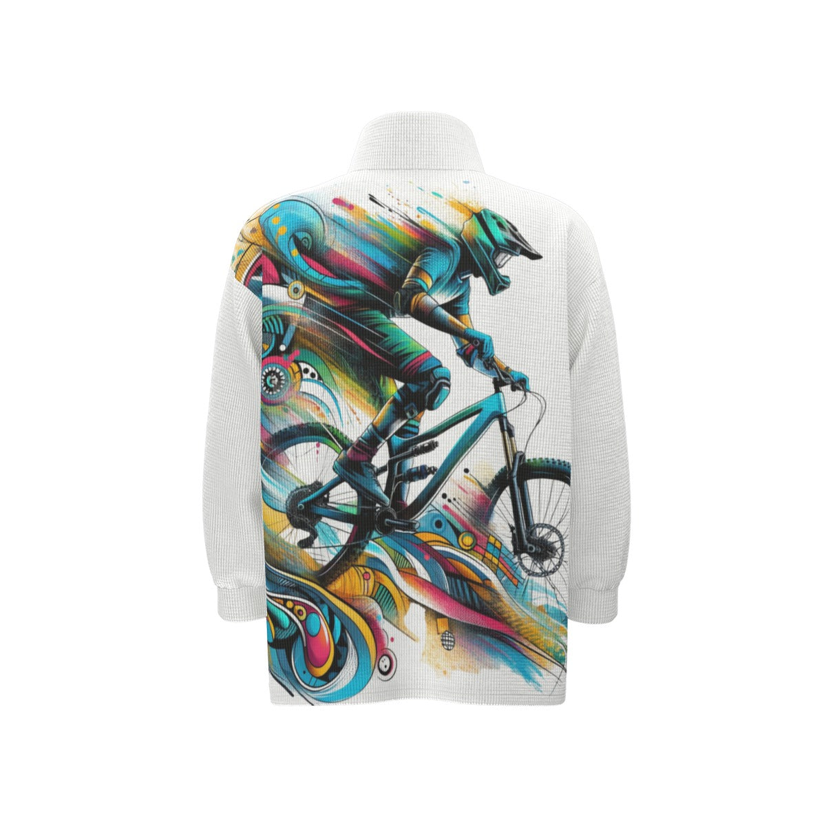 All-Over Print Unisex Stand Collar Zipped Jacket