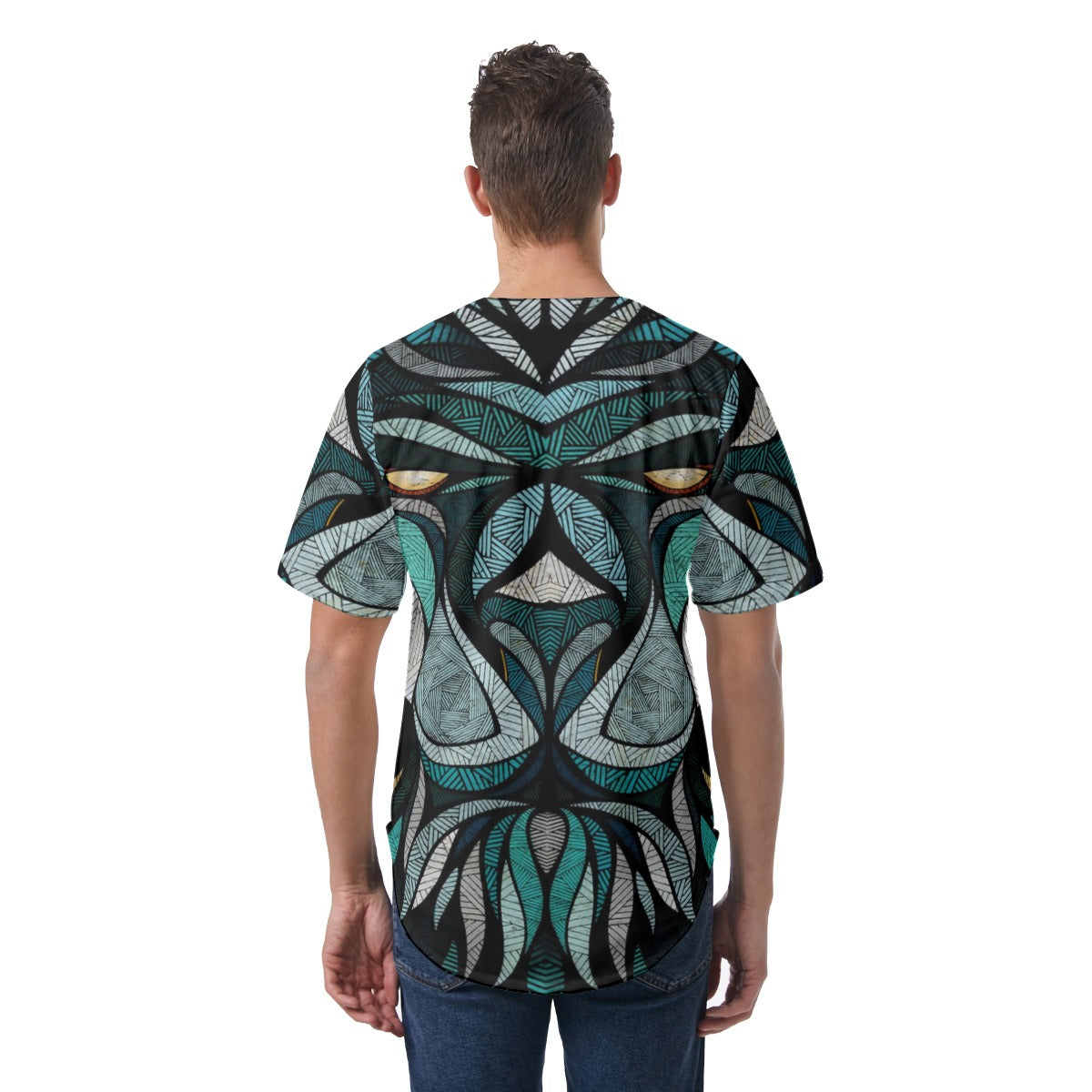 All-Over Print Men's Short Sleeve Baseball Jersey