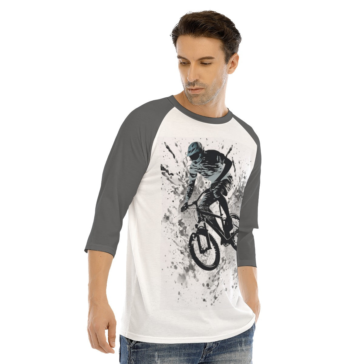 All-Over Print Men's O-neck Raglan Sleeve T-shirt