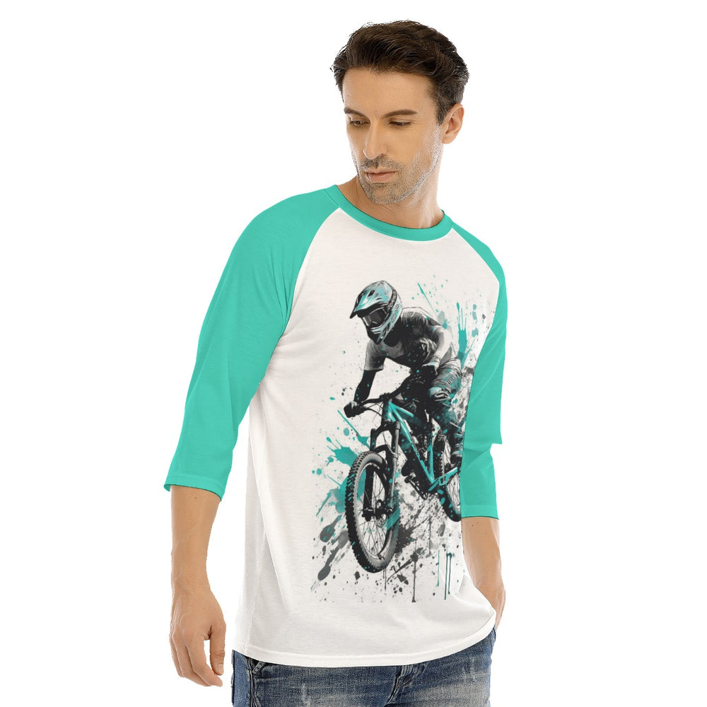 All-Over Print Men's O-neck Raglan Sleeve T-shirt