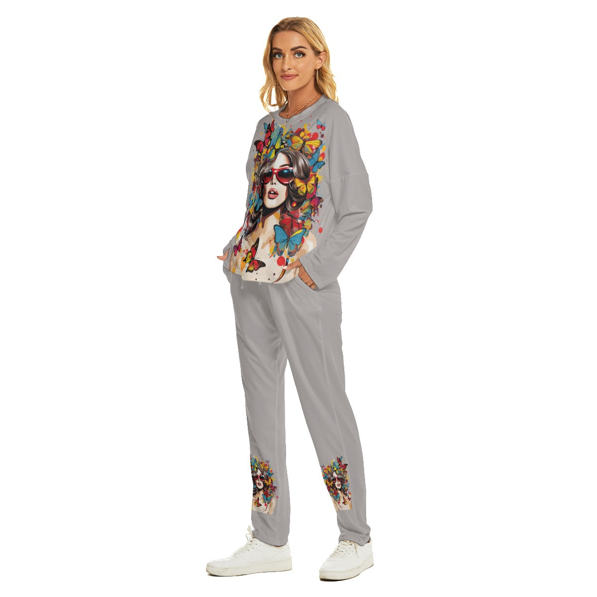 All-Over Print Women's Pajama Suit