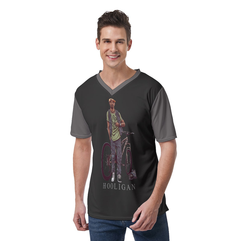 All-Over Print Men's V-Neck T-Shirt