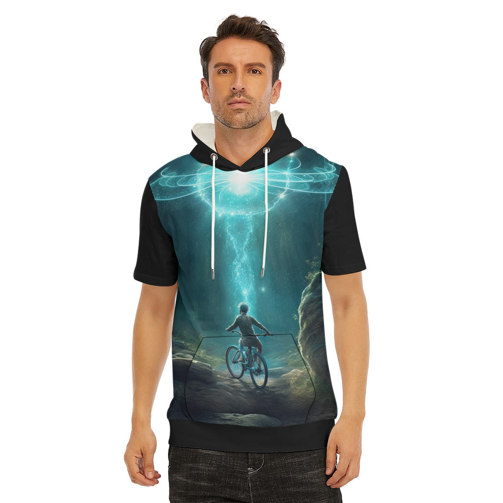 All-Over Print Men's T-Shirt With Hood | 190GSM Cotton