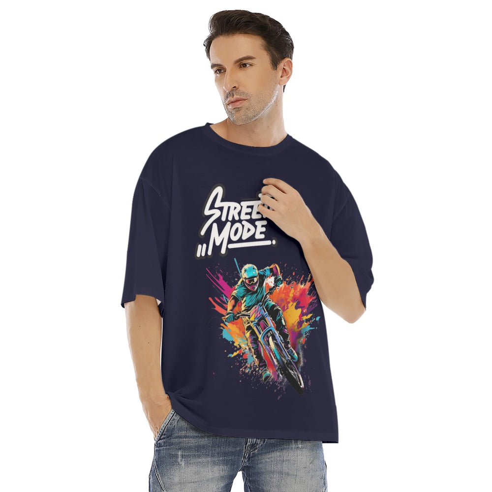 All-Over Print Men's Drop Shoulder T-shirt With Short Sleeve