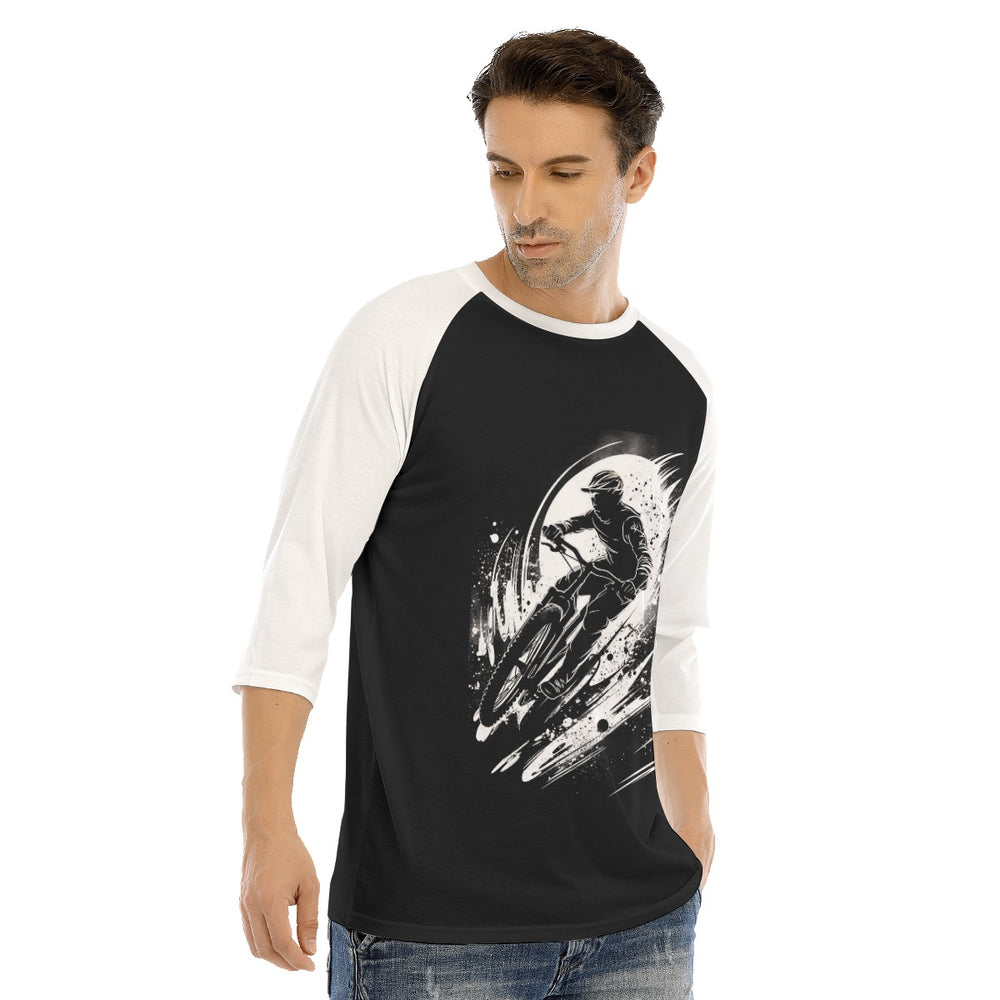 All-Over Print Men's O-neck Raglan Sleeve T-shirt