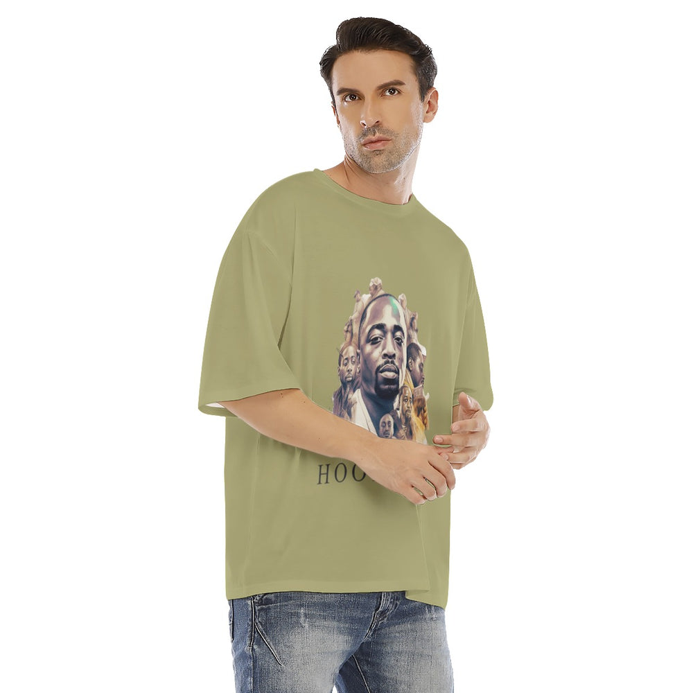 All-Over Print Men's Drop Shoulder T-shirt With Short Sleeve