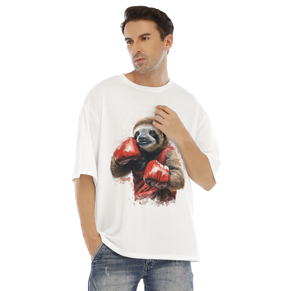 All-Over Print Men's Drop Shoulder T-shirt With Short Sleeve