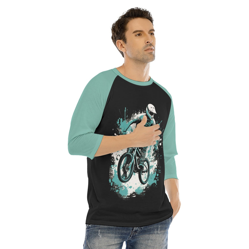 All-Over Print Men's O-neck Raglan Sleeve T-shirt