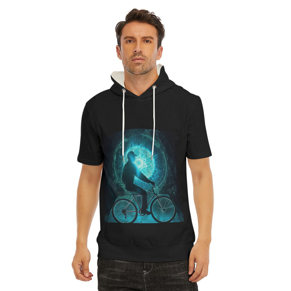 All-Over Print Men's T-Shirt With Hood | 190GSM Cotton