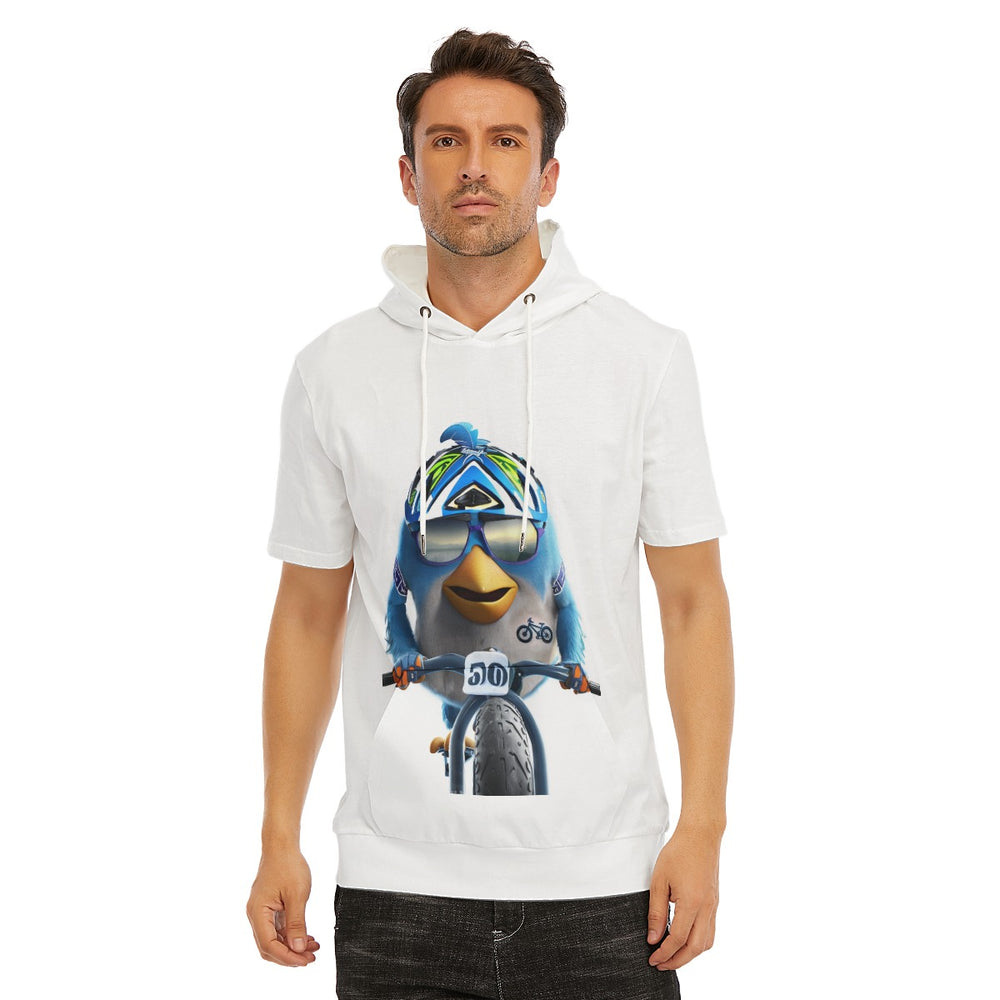 All-Over Print Men's T-Shirt With Hood | 190GSM Cotton