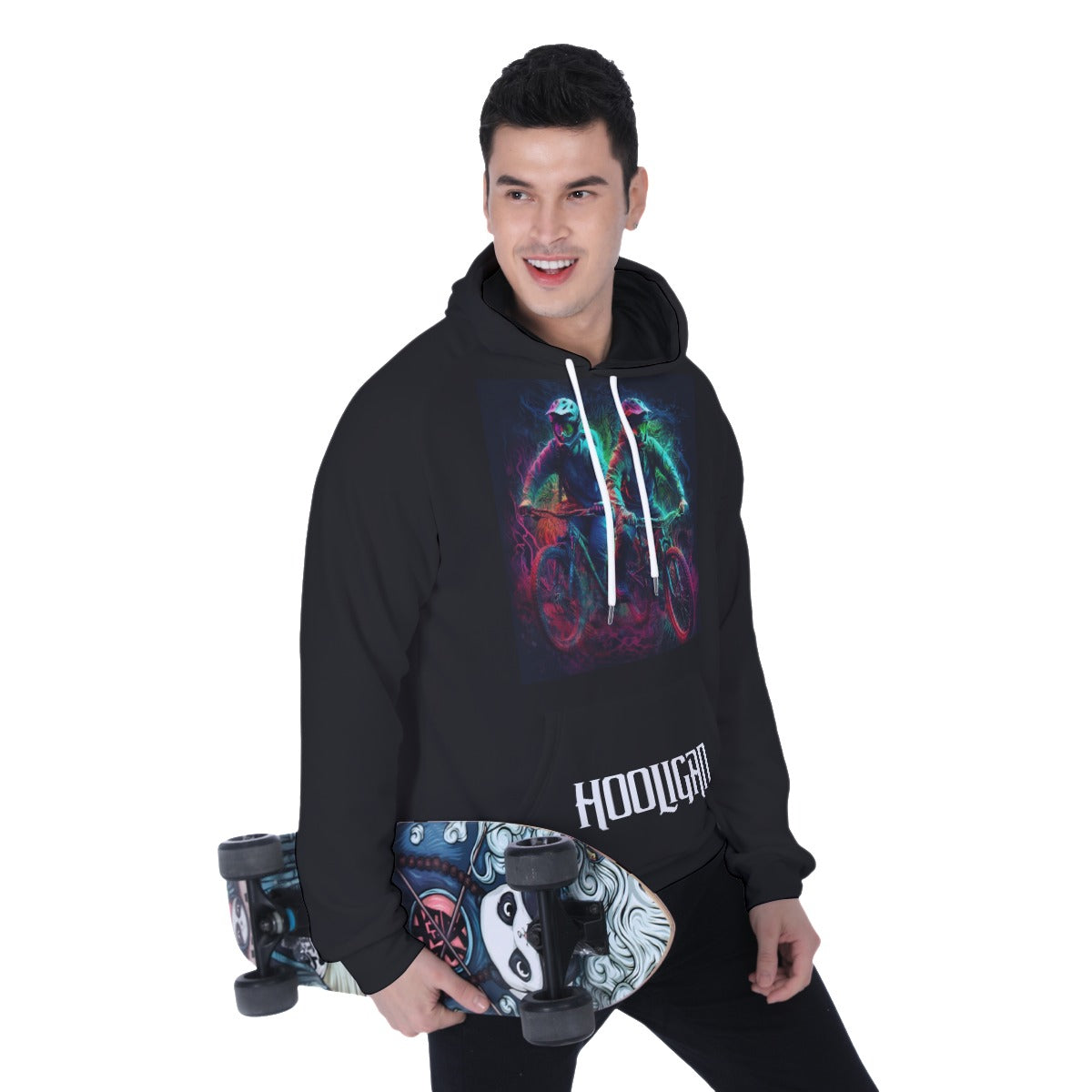 All-Over Print Men's Heavy Fleece Raglan Hoodie